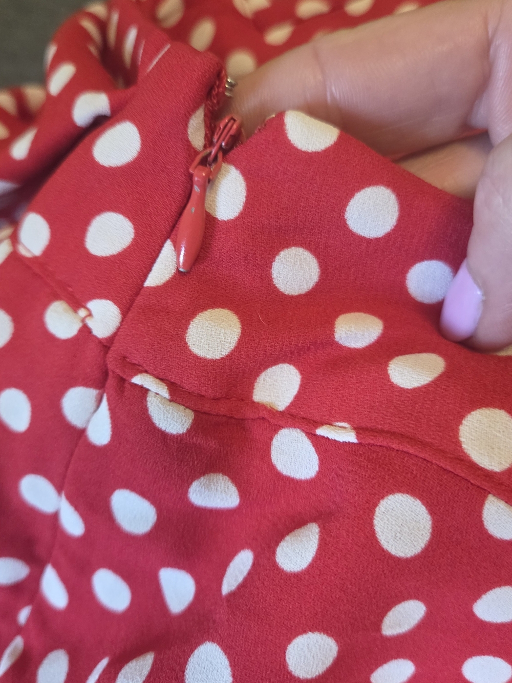 DISNEY High-Waist Red Polka Dot Shorts with Front Bow - Picture 5 of 7